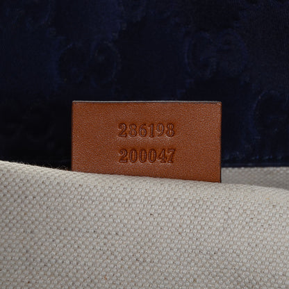 Gucci Nylon Monogram Large Tote Blue 7 of 9