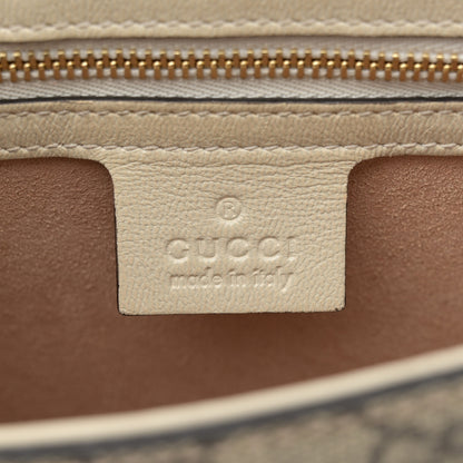 Gucci GG Supreme Monogram Calfskin Small Padlock Messenger Shoulder Bag Beige Mystic White Sun Oil 6 of 15