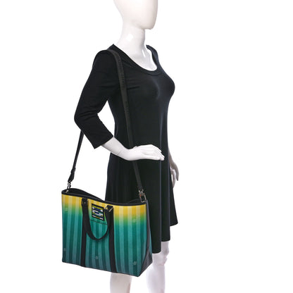 Louis Vuitton Damier Striped Weekend Tote PM Gradient Green 2 of 8