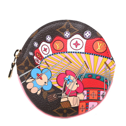 Louis Vuitton Monogram 2020 Christmas Animation Swing Ride Round Coin Purse Pink Poppy 1 of 7