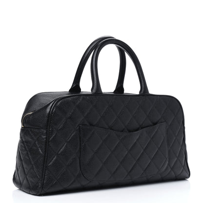 Chanel Caviar Quilted Large Bowler Black 3 of 17