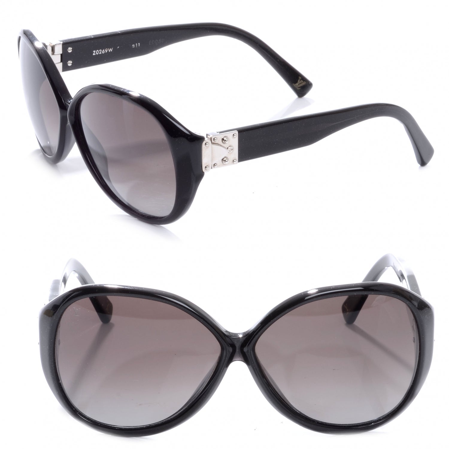 Louis Vuitton Oversized Soupcon Sunglasses Black Glitter 1 of 6
