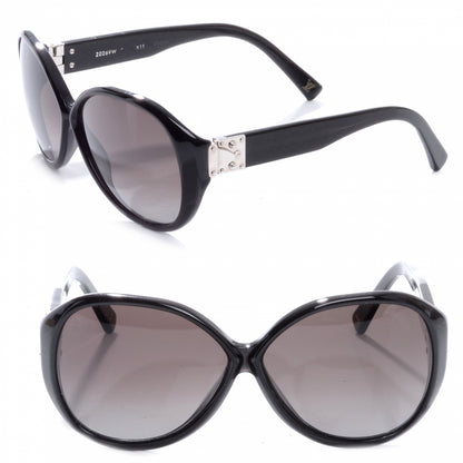 Louis Vuitton Oversized Soupcon Sunglasses Black Glitter 1 of 6