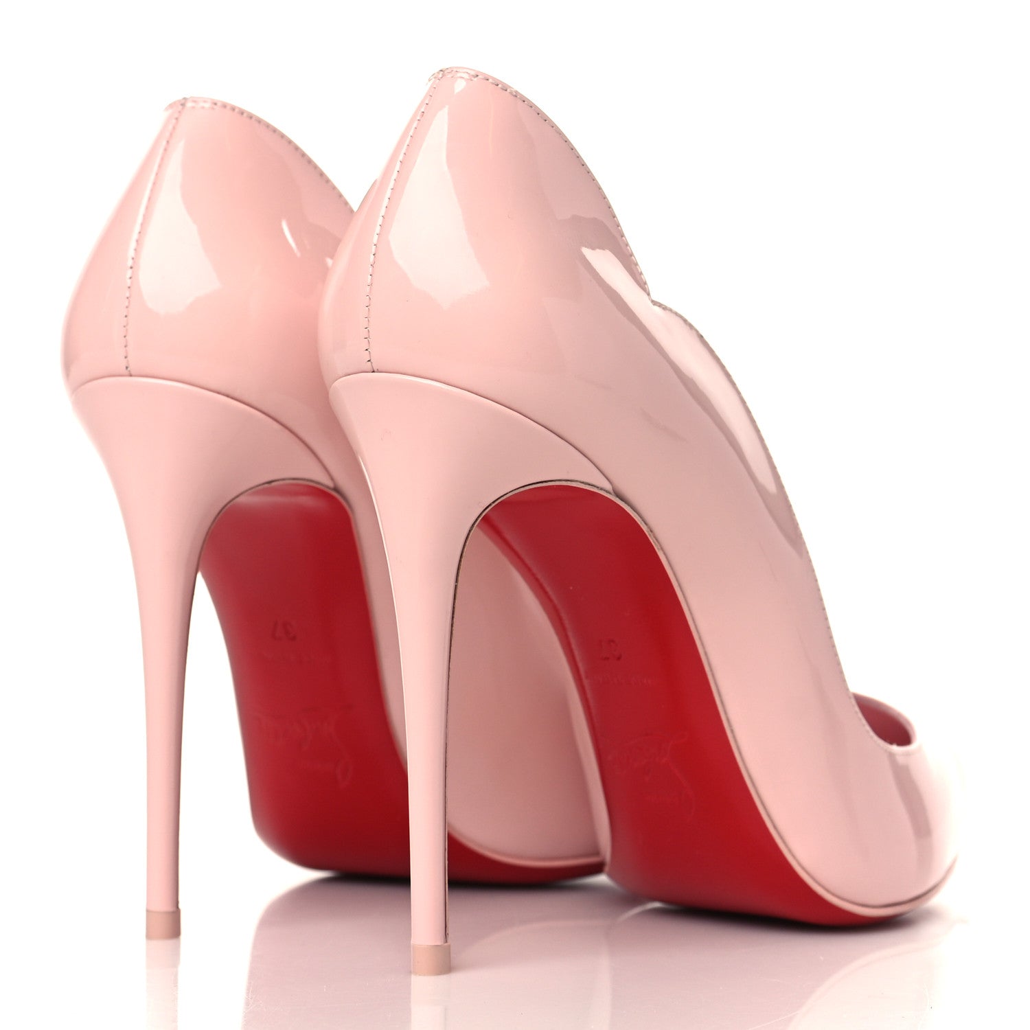Christian Louboutin Patent Hot Chick 100 Pumps 37 Eglantine 4 of 8