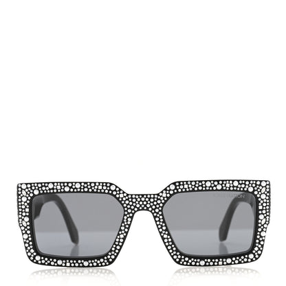 Louis Vuitton Acetate LV Clash Pearls & Strass Sunglasses Z2396W Black 2 of 8