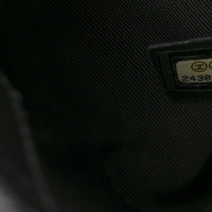 Chanel Lambskin Quilted Fold Up Again Clutch Black 7 of 8
