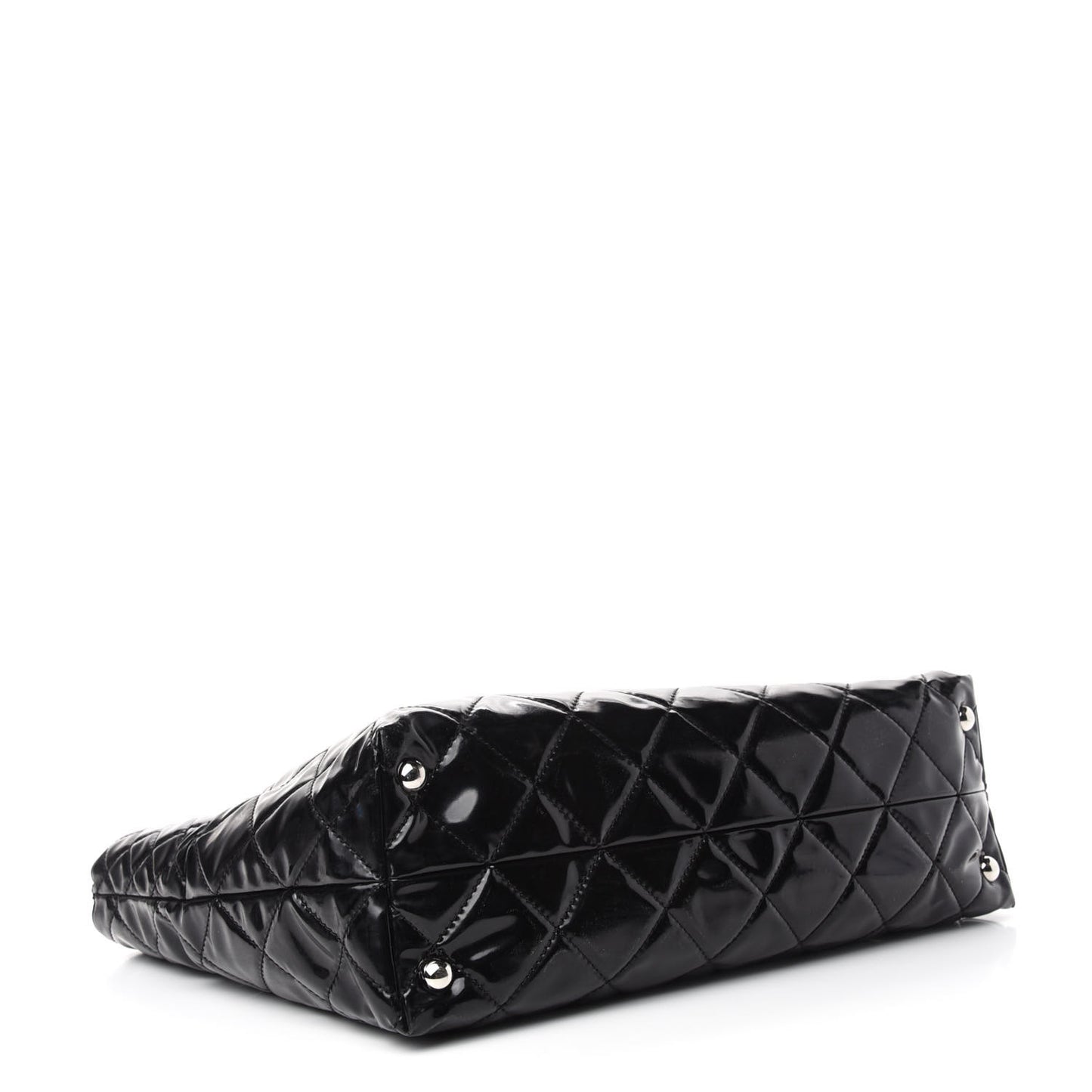 Vinyl Quilted Large In The Business Tote Black