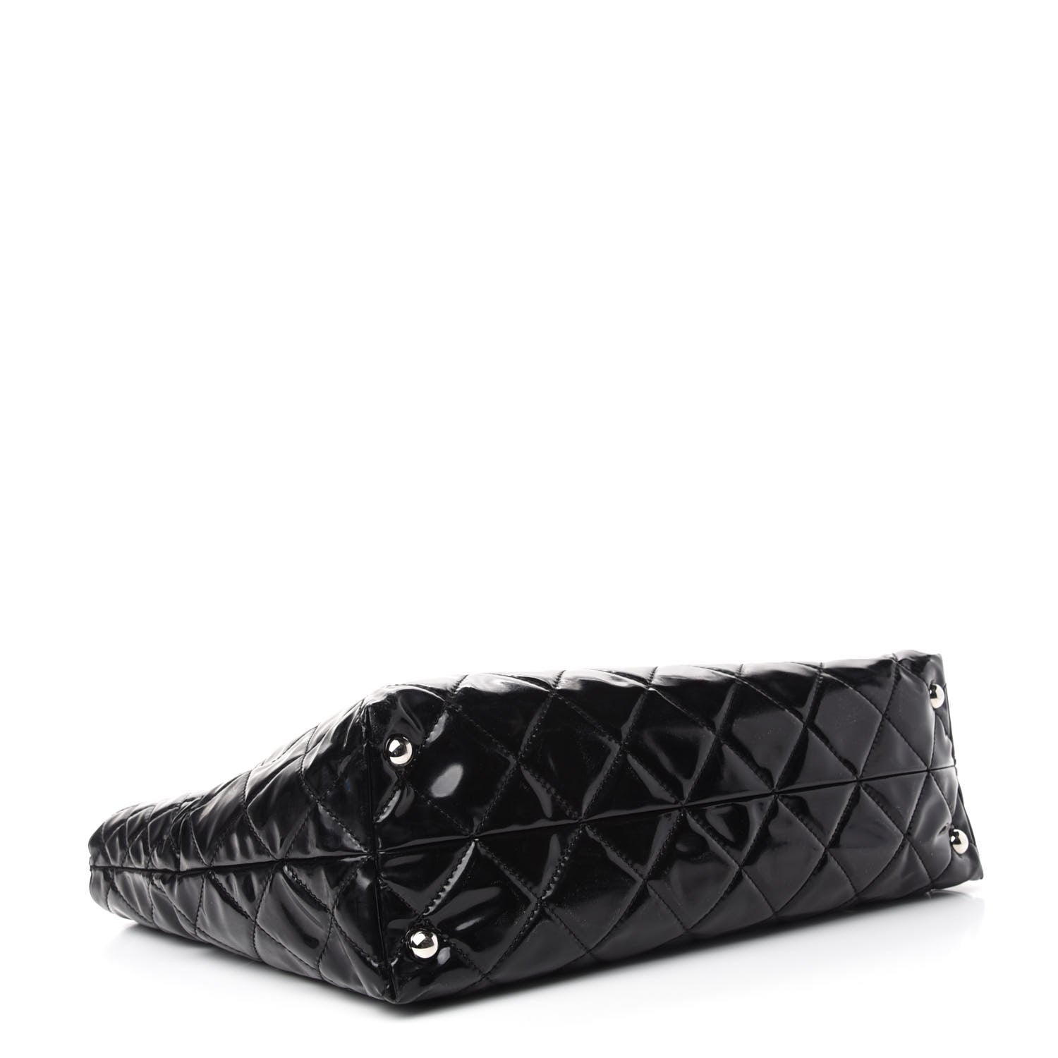 Chanel Vinyl Quilted Large In The Business Tote Black 4 of 10
