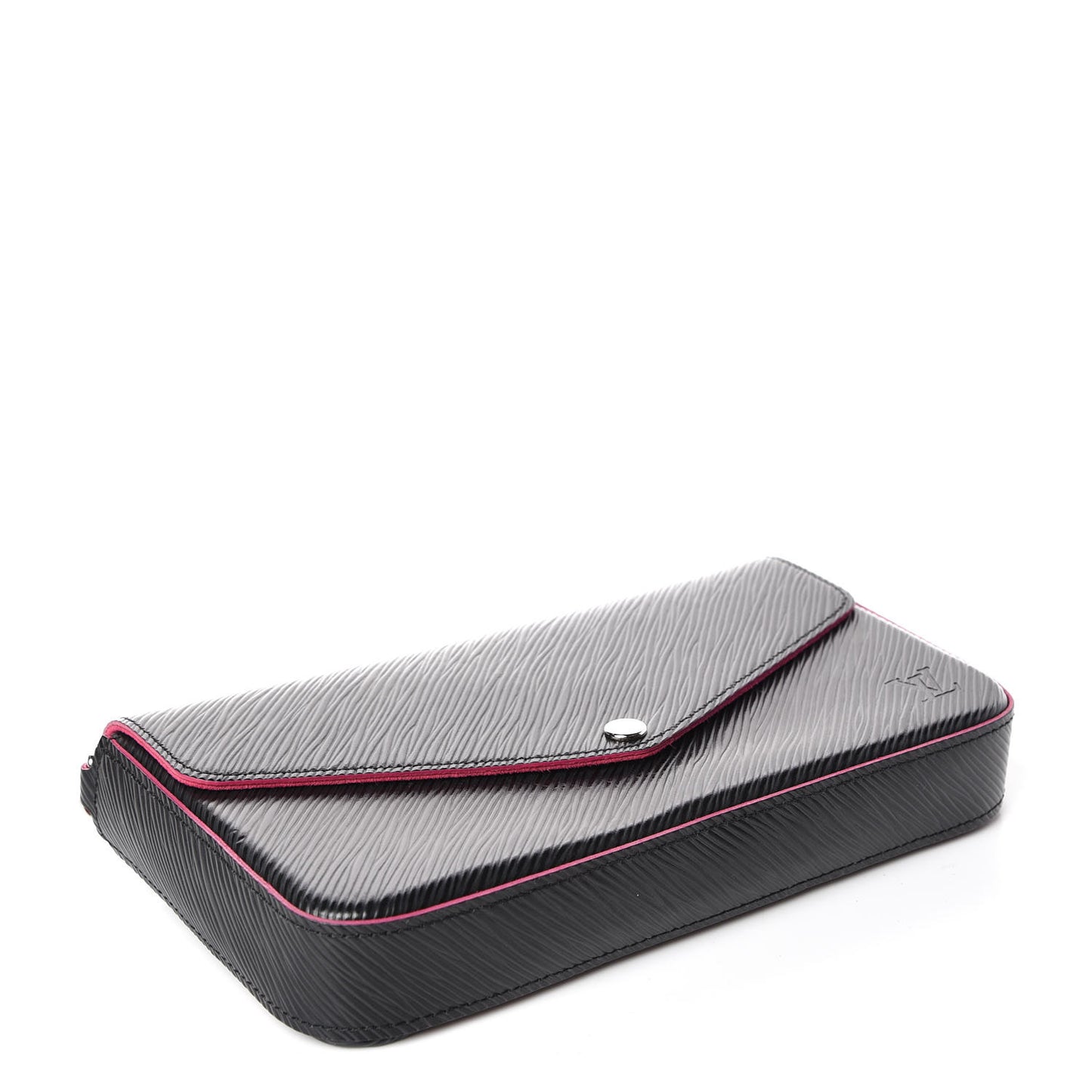 Epi Pochette Felicie Black Hot Pink