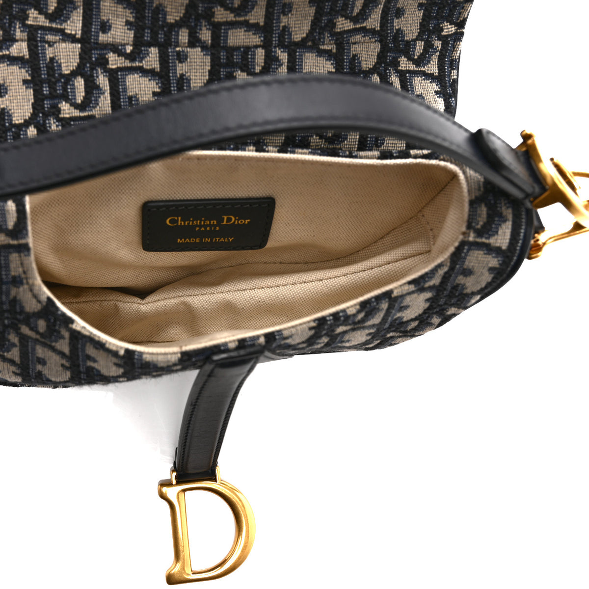Oblique Mini Saddle Bag Blue