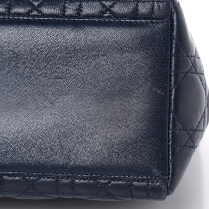 Christian Dior Lambskin Cannage Medium Lady Dior Navy Blue 11 of 17