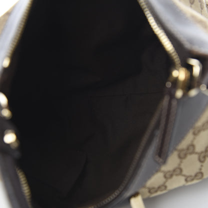 Gucci Monogram Medium D Gold Ring Hobo Dark Brown 4 of 8