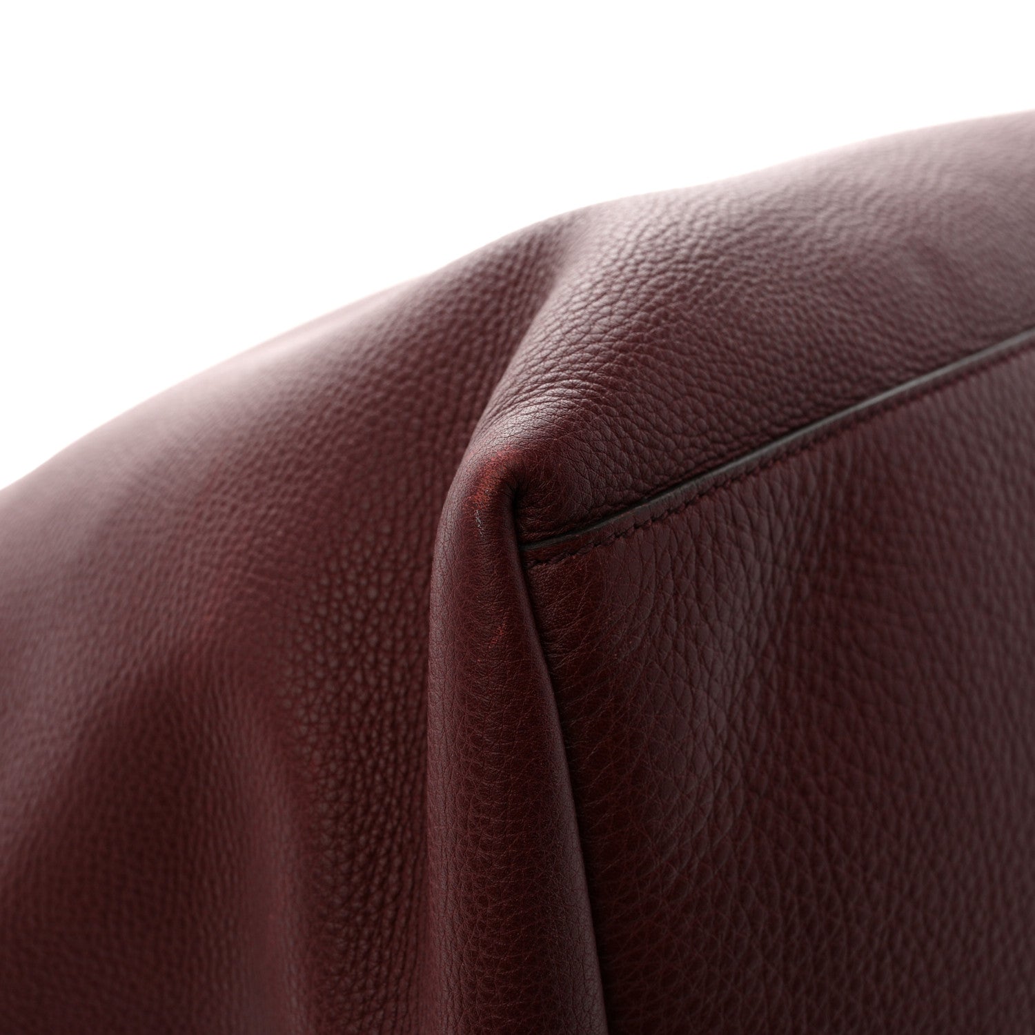 Gucci Grained Calfskin Duffle Bag Burgundy 22 of 27