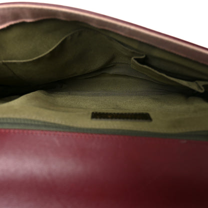 Chanel Lambskin Quilted Large Boy Flap Dark Red 5 of 10