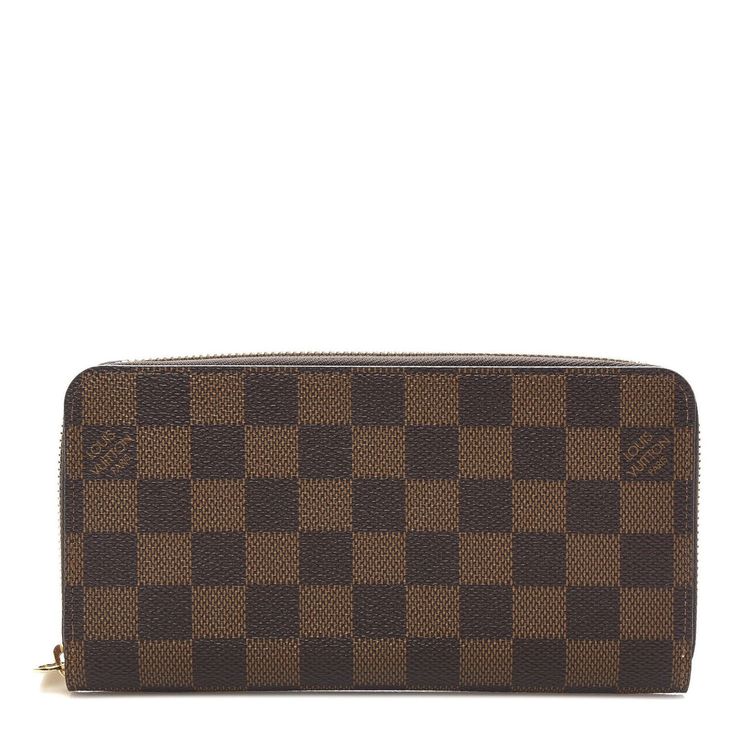 Damier Ebene Zippy Wallet Rose Ballerine