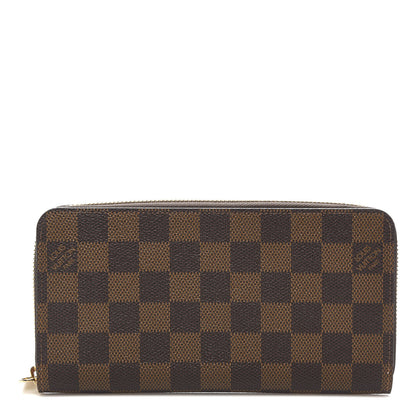 Louis Vuitton Damier Ebene Zippy Wallet Rose Ballerine 1 of 7