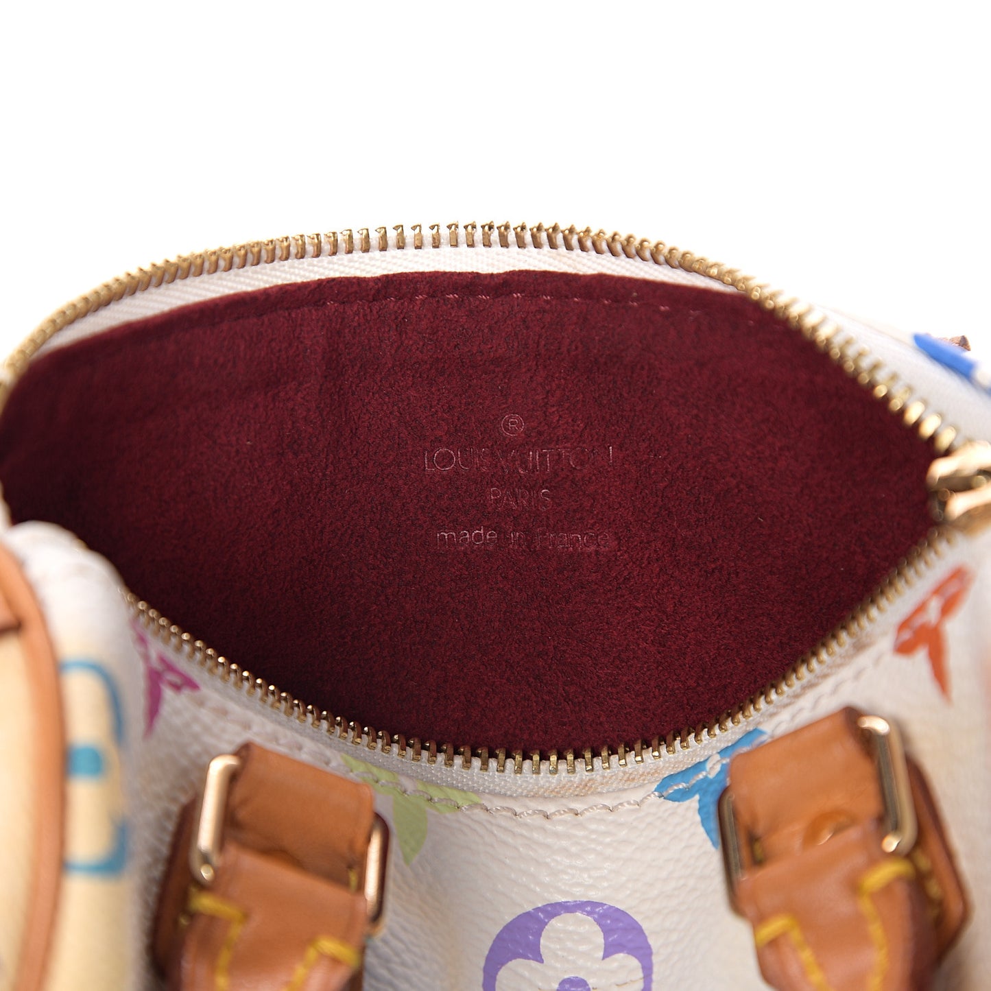 Monogram Multicolor Mini Sac HL Speedy White