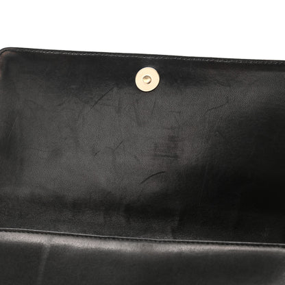 Chanel Lambskin Quilted CC Chocolate Bar Flap Black 12 of 12