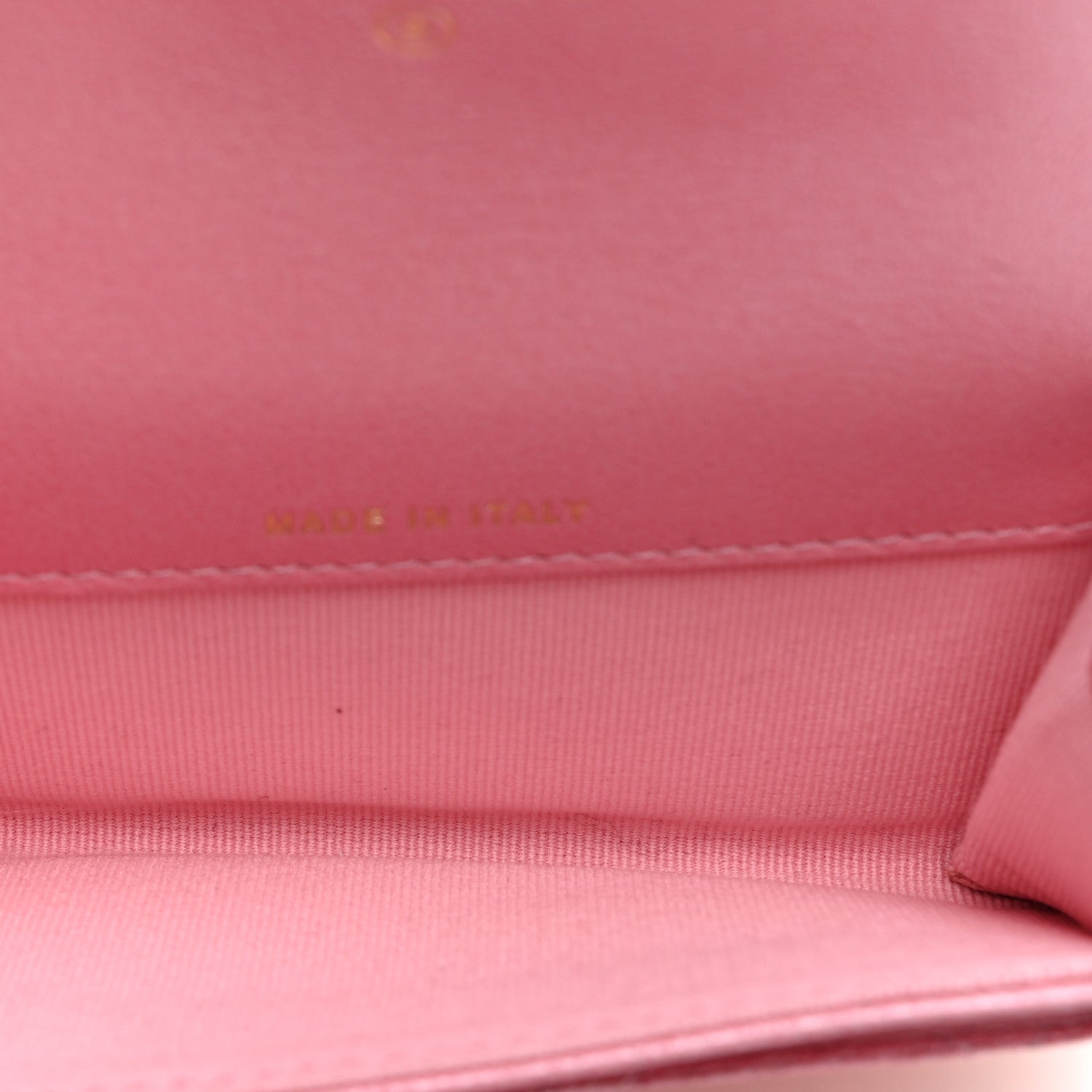 Chanel Cloudy Pearly Goatskin Quilted Flap Card Holder Wallet Pink 5 of 8