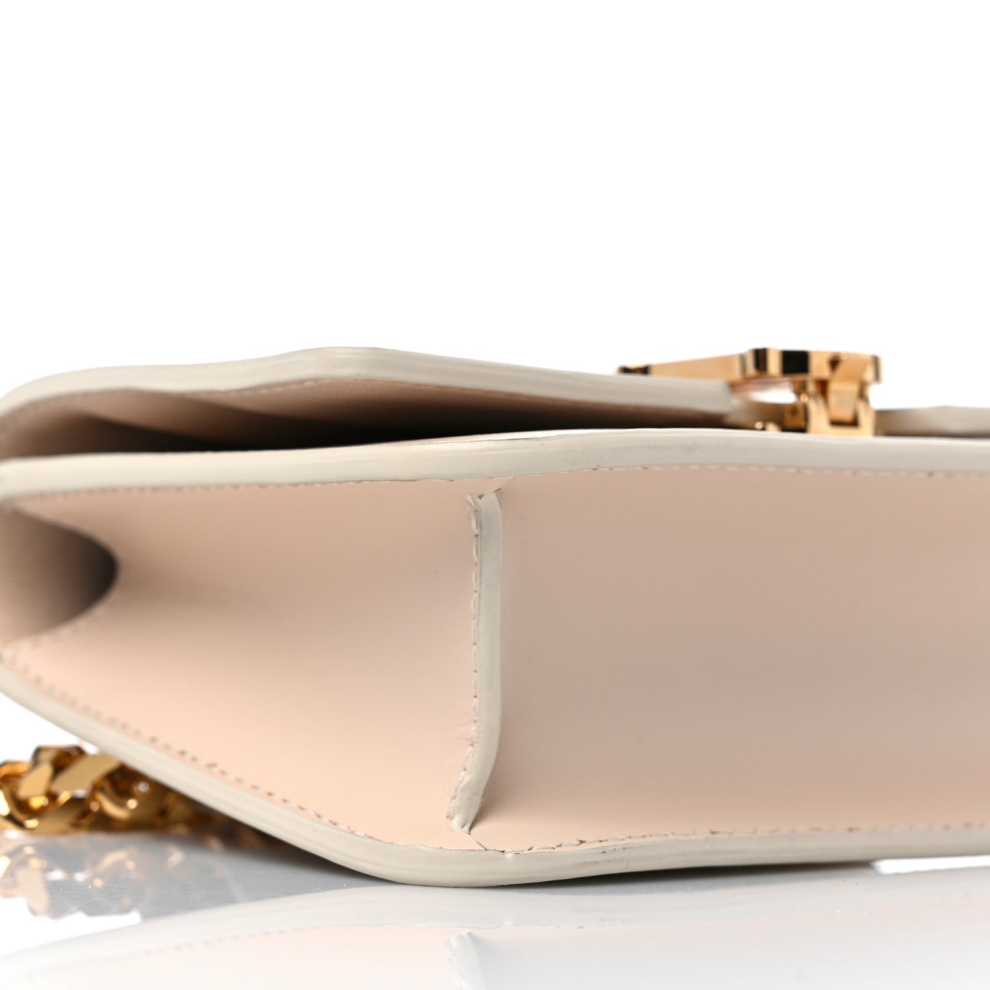 Calfskin TB Chain Belt Bag Rose Beige