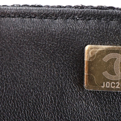 Chanel Tweed Quilted Medium Retro Twist Top Handle Flap  Black 8 of 11