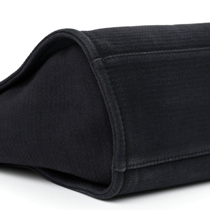 Chanel Mixed Fibers Small Deauville Tote Navy Blue 9 of 11
