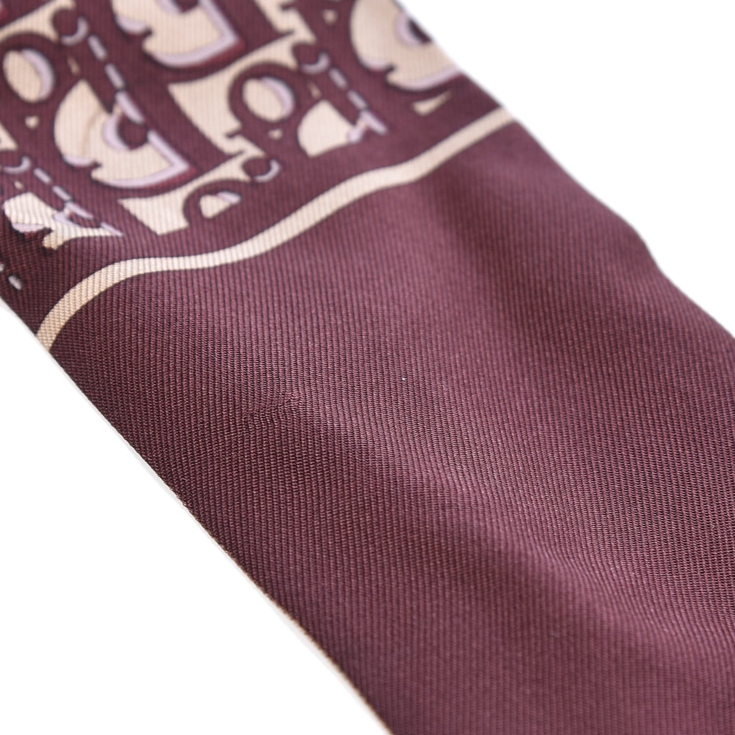 Silk Oblique Mitzah Scarf Bordeaux
