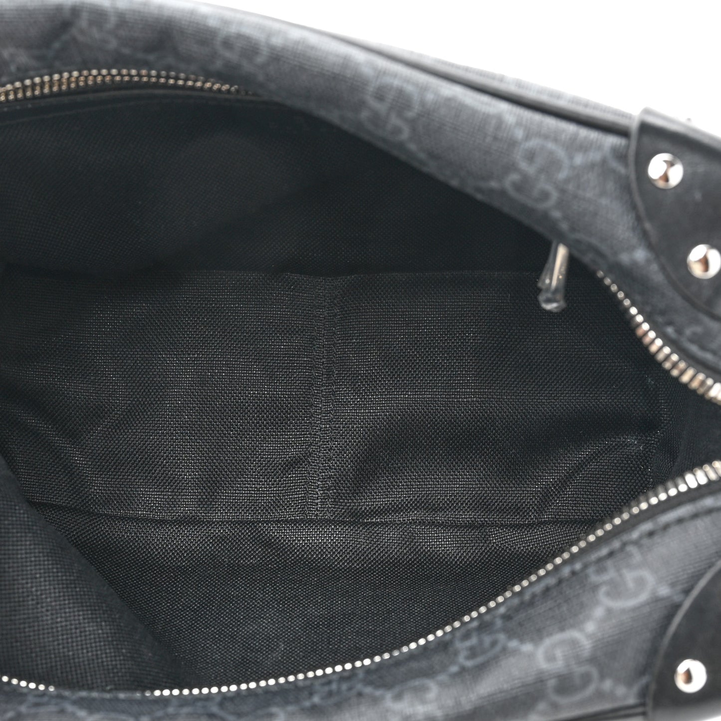 GG Supreme Monogram Selleria Calfskin Square Messenger Bag Black