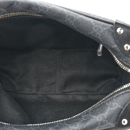 Gucci GG Supreme Monogram Selleria Calfskin Square Messenger Bag Black 5 of 13