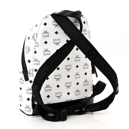 MCM Visetos Nappa Small Stark Backpack White 3 of 9