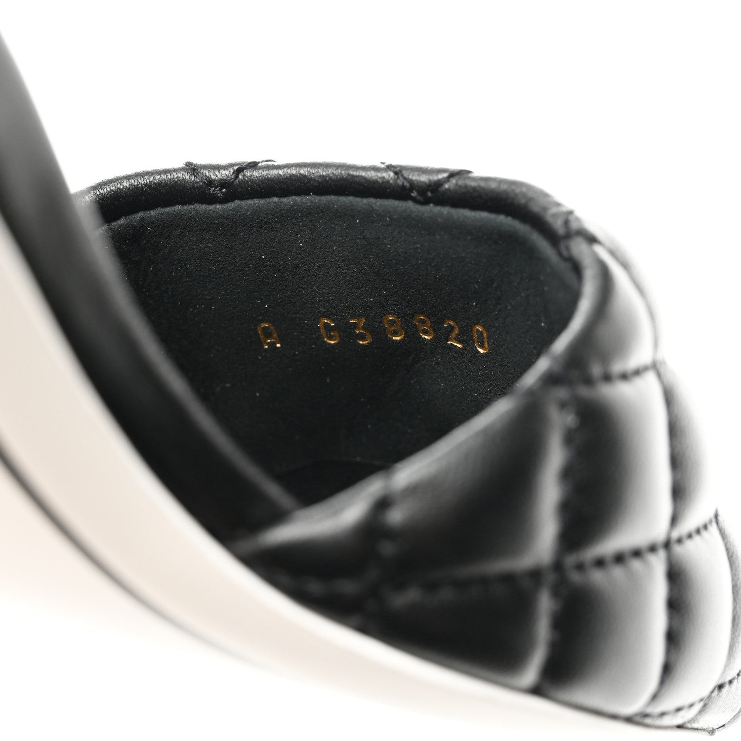 Chanel Lambskin Quilted Textured CC Mules 37.5 Black 6 of 9