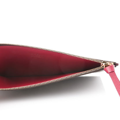 Louis Vuitton Monogram Felicie Chain Wallet Zippered Insert Fuchsia 5 of 6