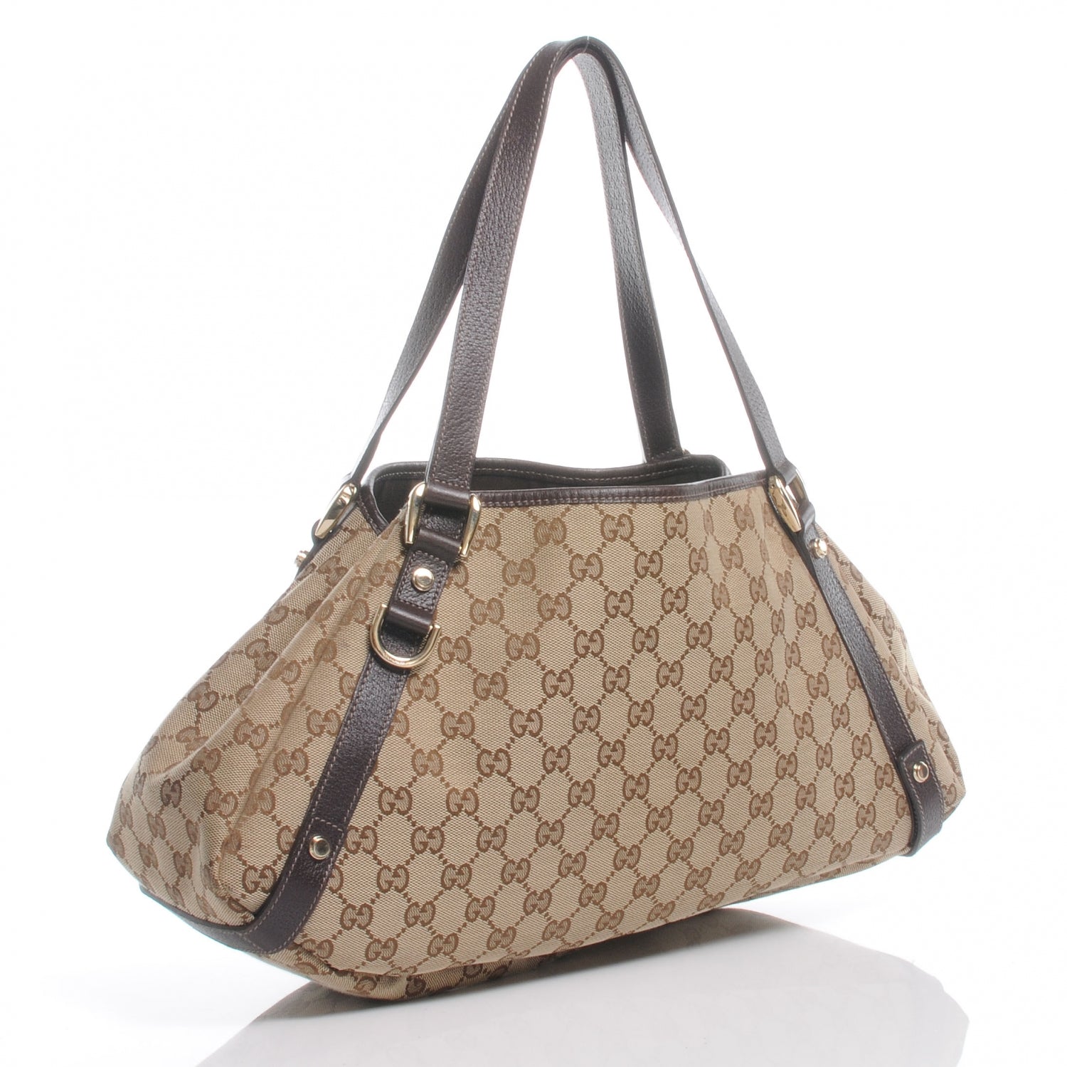 Gucci Monogram Medium Abbey Shoulder Bag Dark Brown 3 of 7
