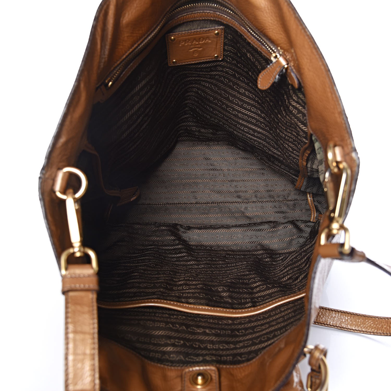 Prada Vernice Sfumata Tote Blond Mordore 6 of 22