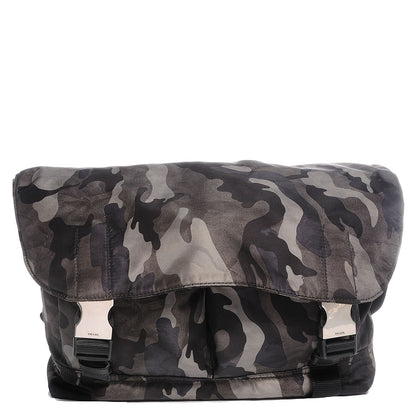 Prada Tessuto Nylon Camouflage Messenger Bag Fumo 1 of 9