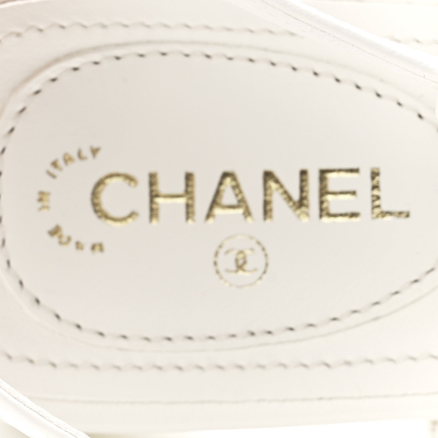 Chanel Lambskin Metal Heart Thong Sandals 40.5 White 7 of 9