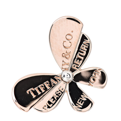 Tiffany 18K Rose Gold Sterling Silver Return to Love Bugs Butterfly Ring 51 5.75 1 of 5