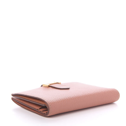 Hermes Chevre Mysore Bearn Compact Wallet Crevette 4 of 9
