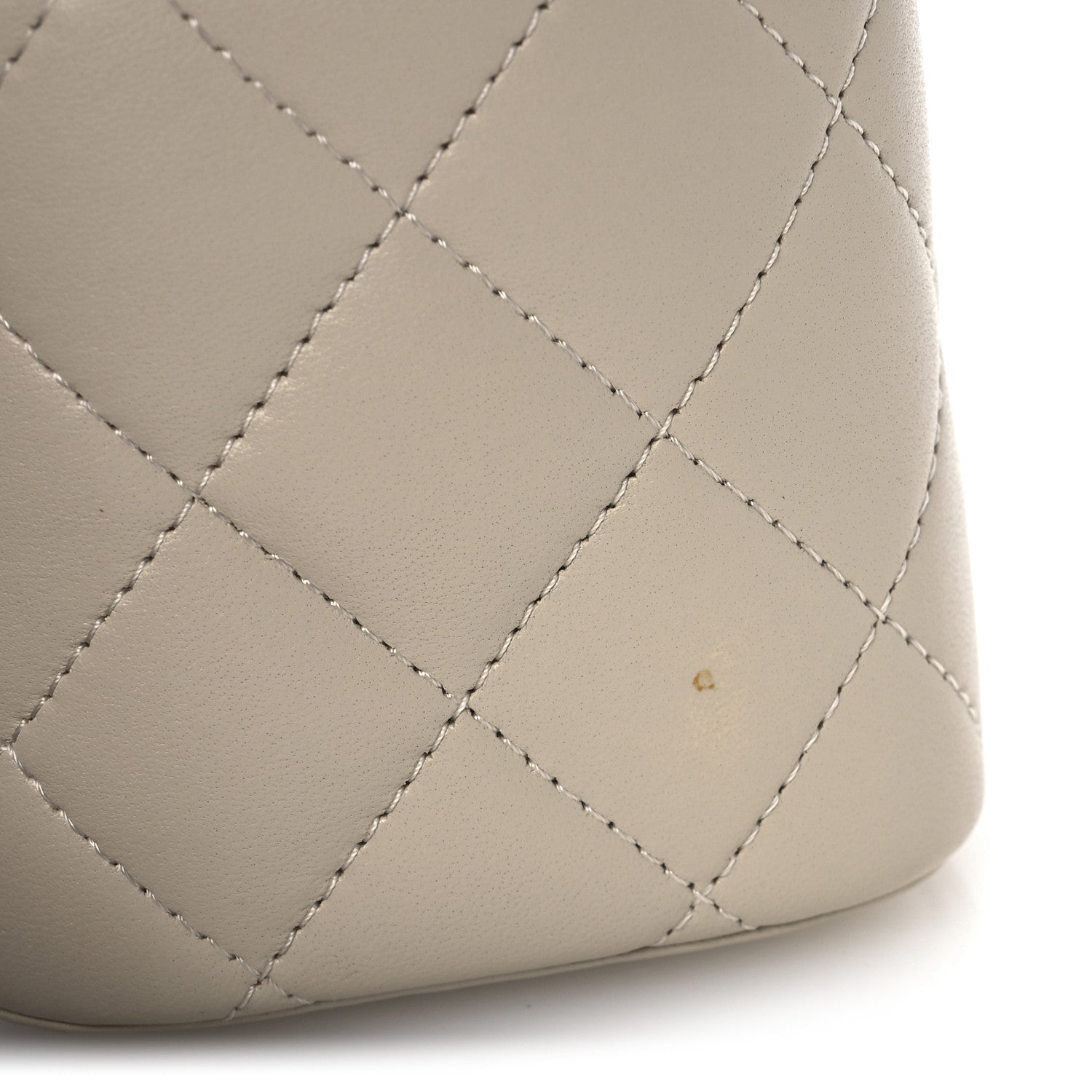 Chanel Lambskin Quilted Small Top Handle Vanity Case With Chain