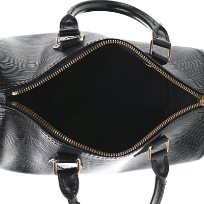 Louis Vuitton Epi Speedy 25 Black 4 of 8