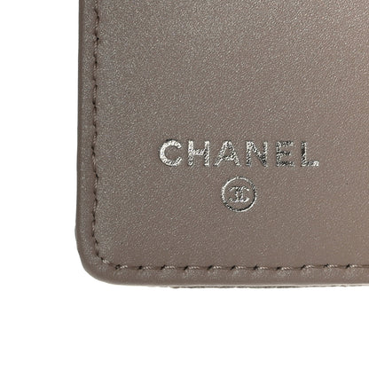 Chanel Metallic Caviar Quilted 6 Key Holder Light Beige 6 of 9
