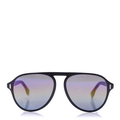 Fendi Acetate Aviator Sunglasses FF M0055/G/S Rainbow Black 3 of 7