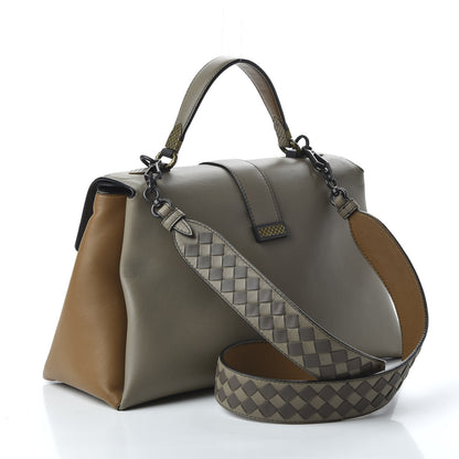 Bottega Veneta Nappa Multicolor Piazza Bag Steel New Cigar 4 of 12