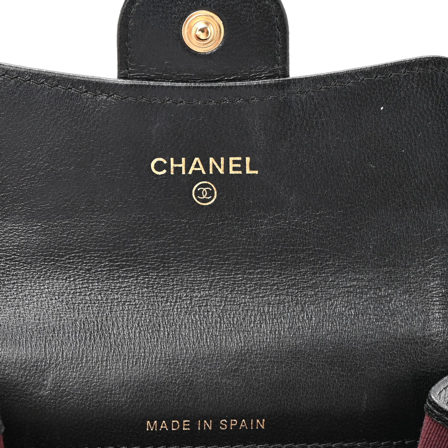 Chanel Lambskin Quilted Flap Card Holder Black 6 of 11