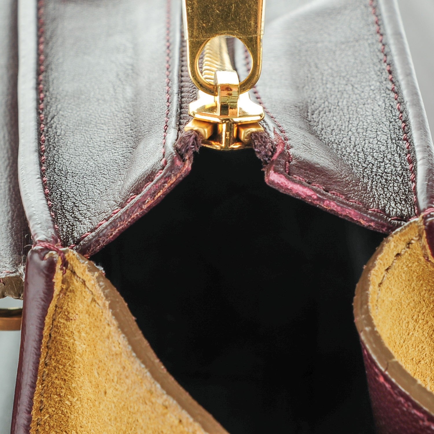 Celine Python Suede Medium Trapeze Khaki 7 of 10