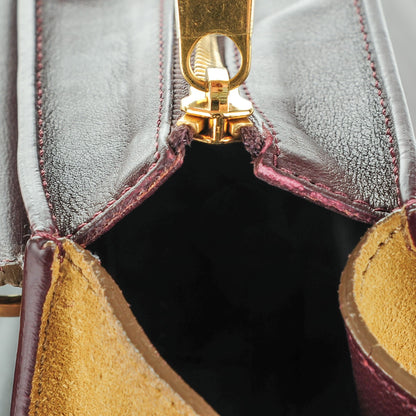 Celine Python Suede Medium Trapeze Khaki 7 of 10