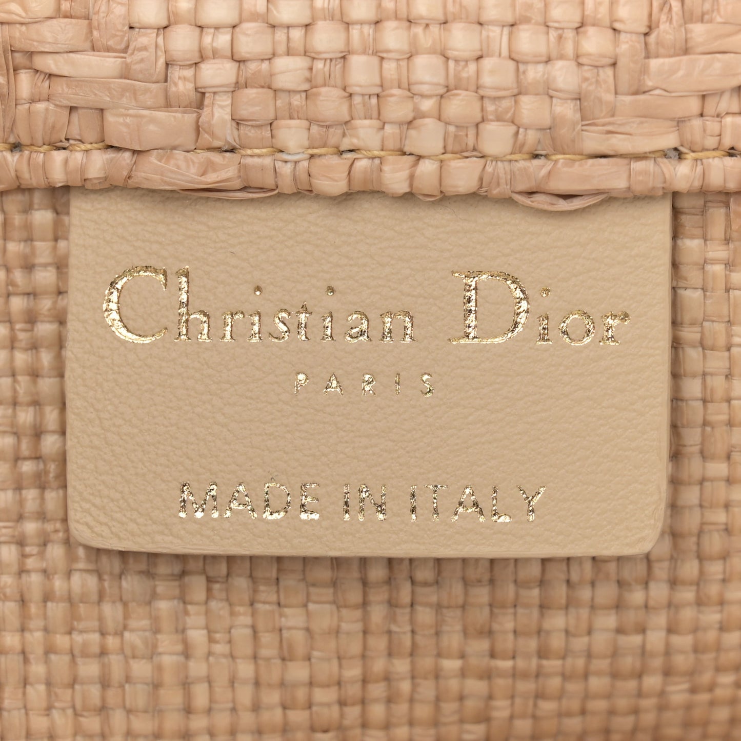 Raffia Cannage Large Book Tote Natural