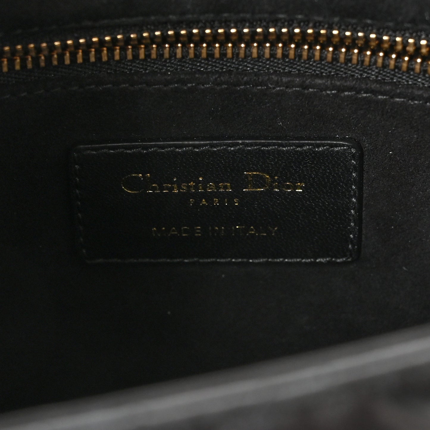 Lambskin Cannage Medium Lady Dior Black