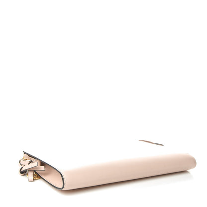Chloe Calfskin Alphabet Flat Pouch Clutch Blush Nude 4 of 8