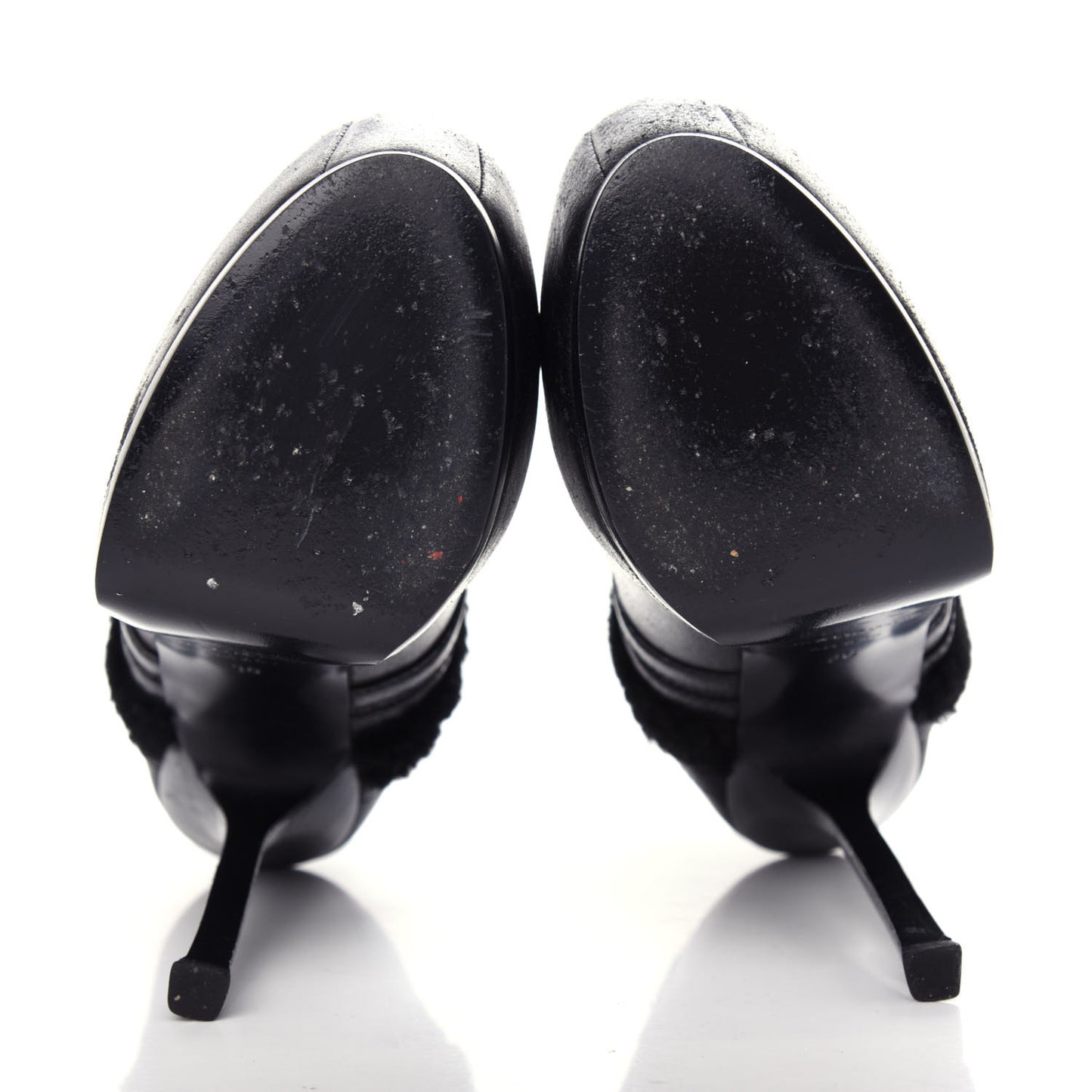 Nappa Shearling Tribtoo 140 Platform Boots 36 Black